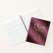 Wijnrode Chaos Coördinator Journal Notebook Notitieboek (Binnen)