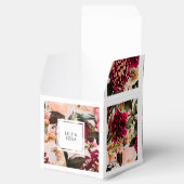 Wijnrode en blosjesroze bedankdoosjes (Geopend)