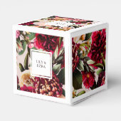 Wijnrode en blosjesroze bedankdoosjes (Achterkant)