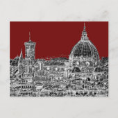 Wijnrode Florence koepel Briefkaart (Voorkant)