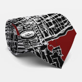 Wijnrode Florence-koepel Stropdas (Opgerold)