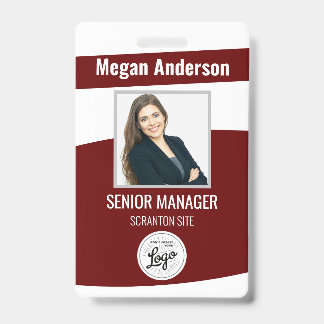 Wijnrode personeelsfoto ID-badge Badge