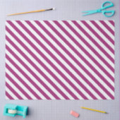 Wijnrood en wit gestreept tissuepapier (Craft)