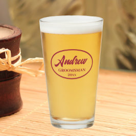 Wijnrood gestileerde bruiloftsbruidsjonker glas