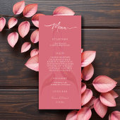 Wijnroze flamingo elegant menu