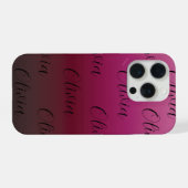 Wijnroze Gradiënt iPhone Hoesje (Achterkant horizontaal)