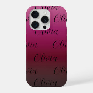 Wijnroze Gradiënt iPhone 15 Pro Case