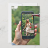 Wijnschenking 21e verjaardagsfeest kaart (Voorkant)