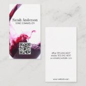 wijnschenking | plons | QR-scancode Visitekaartje (Voorkant / Achterkant)