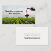 wijnschenking | wijnmakerij visitekaartje (Voorkant / Achterkant)