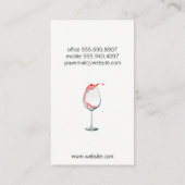 wijnschenking | wijnplons visitekaartje (Achterkant)