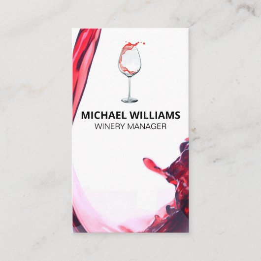wijnschenking | wijnplons visitekaartje (Voorkant)