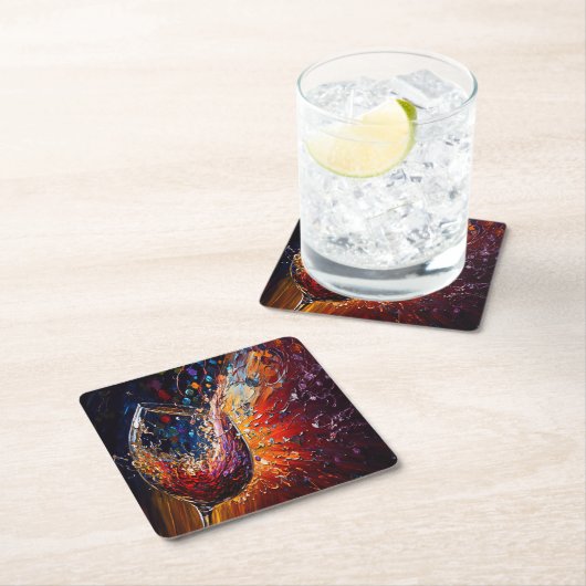 WIJNSCHILDERIJ KARTONNEN ONDERZETTERS (Insitu)