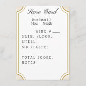 Wijnscore Kaart (Voorkant)