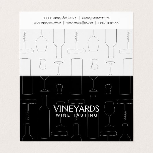 Wijnset Visitekaartje (Buitenkant ongevouwen)
