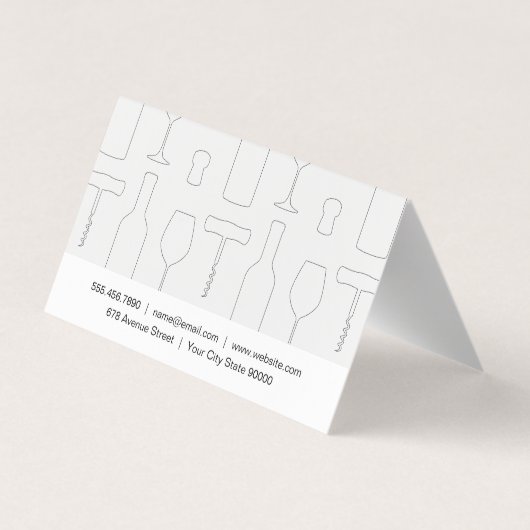 Wijnset Visitekaartje (Achterkant)