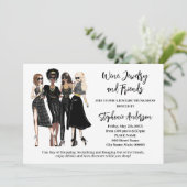 Wijnsieraden en Vrienden Trunk Show Kaart (Staand voorkant)