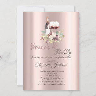 Wijnsmaak Druiven Roos Gold Brunch & Bubble Kaart