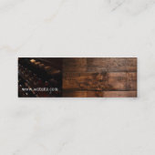Wijnsommelier | Hout | Wijndruiven Mini Visitekaartje (Achterkant)
