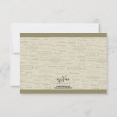 Wijnsoort en Fantasievolle Fles RSVP-kaart RSVP Kaartje (Achterkant)