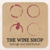 Wijnspecialiste windenergie kartonnen onderzetters (Voorkant)