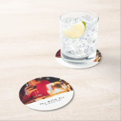 Wijnstaafscène, wijnstang/wijnmoer ronde kartonnen onderzetter (Insitu)