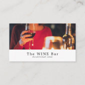 Wijnstaafscène, wijnstang/wijnmoer visitekaartje (Voorkant)