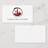 Wijnstad Rode Logo | wijnmakerij Visitekaartje (Voorkant / Achterkant)