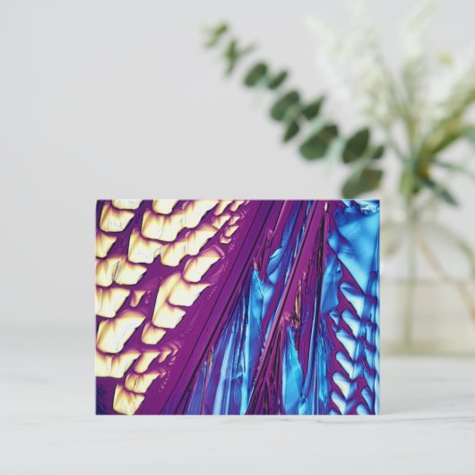 Wijnsteenzuur Crystals Briefkaart (Staand voorkant)