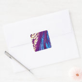 Wijnsteenzuur Crystals Vierkante Sticker (Envelop)
