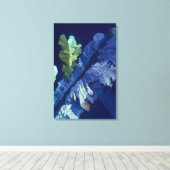 Wijnsteenzuurkristallen 2 canvas afdruk (Insitu (Houten vloer))