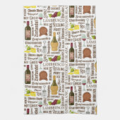 Wijnstijlen Keukenhanddoek (Verticaal)