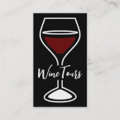 Wijnstoersen met een smaakgevende wijnbiefster visitekaartje (Voorkant)