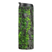 Wijnstok bedekt boomschors blad groen bruin thermosbeker (Geroteerd rechts)