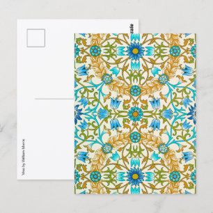 Wijnstok door William Morris, Vintage Textielkunst Briefkaart
