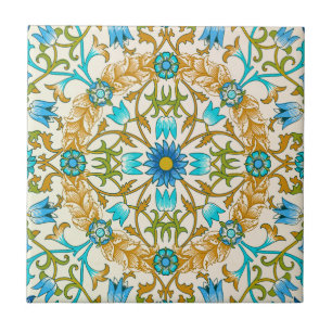 Wijnstok door William Morris, Vintage Textielkunst Tegeltje