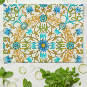 Wijnstok door William Morris, Vintage Textielkunst Theedoek