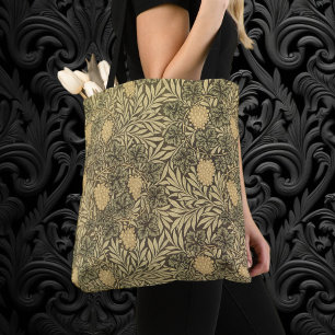 Wijnstok door William Morris, Vintage Textielpatro Tote Bag