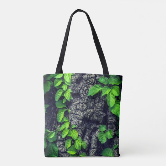 Wijnstok en boomschors rustieke natuur tote bag (Achterkant)