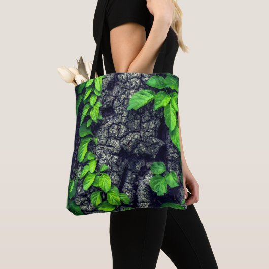 Wijnstok en boomschors rustieke natuur tote bag (Dichtbij)