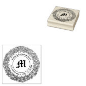 Wijnstok Krans Retouradres Sjabloon Rubberstempel (Gestempeld)
