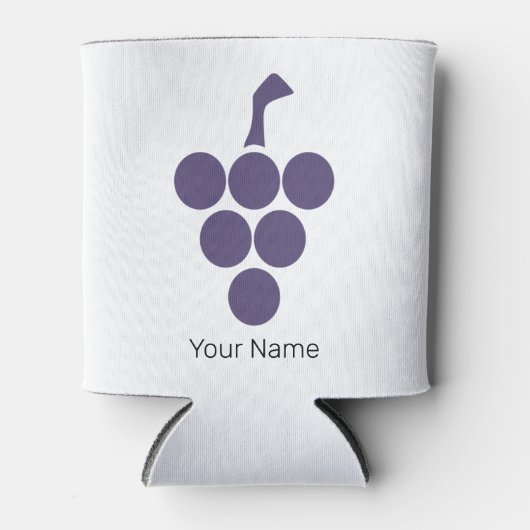 Wijnstok of wijn voor druiven en wijnsommelier blikjeskoeler (Voorkant)