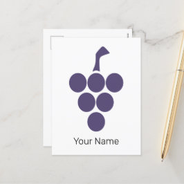 Wijnstok of wijn voor druiven en wijnsommelier feestdagenkaart