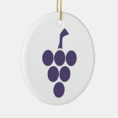 Wijnstok of wijn voor druiven en wijnsommelier keramisch ornament (Rechts)