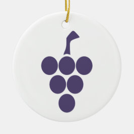 Wijnstok of wijn voor druiven en wijnsommelier keramisch ornament