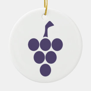 Wijnstok of wijn voor druiven en wijnsommelier keramisch ornament