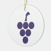 Wijnstok of wijn voor druiven en wijnsommelier keramisch ornament (Links)