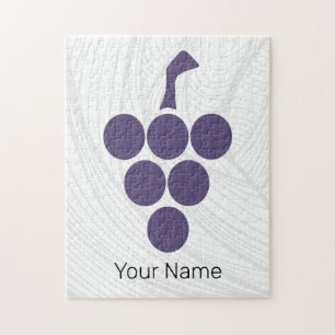 Wijnstok of wijn voor druiven en wijnsommelier legpuzzel
