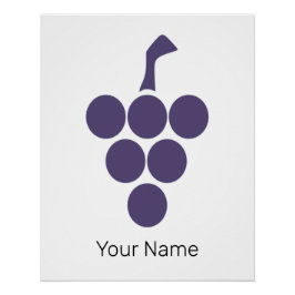 Wijnstok of wijn voor druiven en wijnsommelier perfect poster