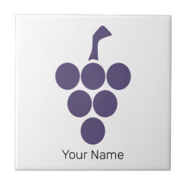 Wijnstok of wijn voor druiven en wijnsommelier tegeltje